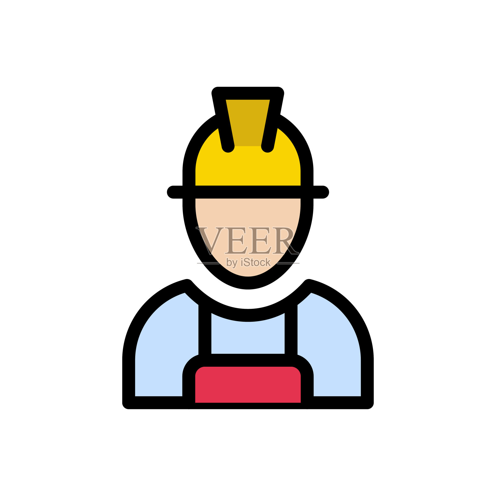 工人插画图片素材