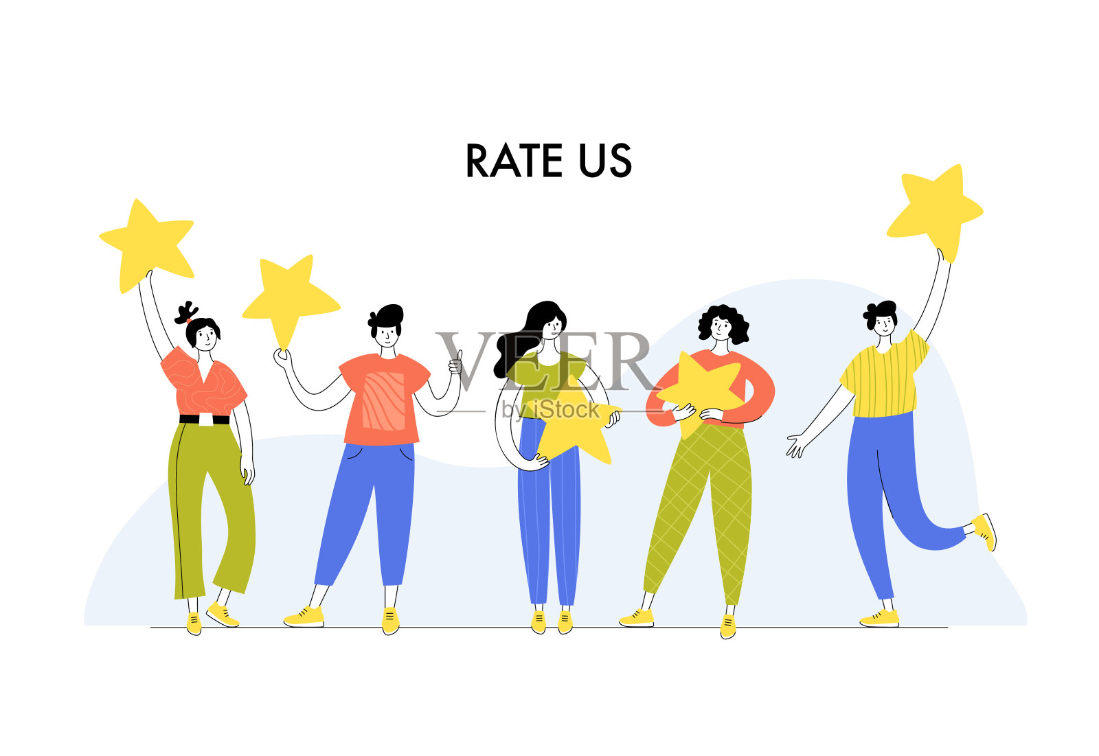 反馈评估的概念插画图片素材