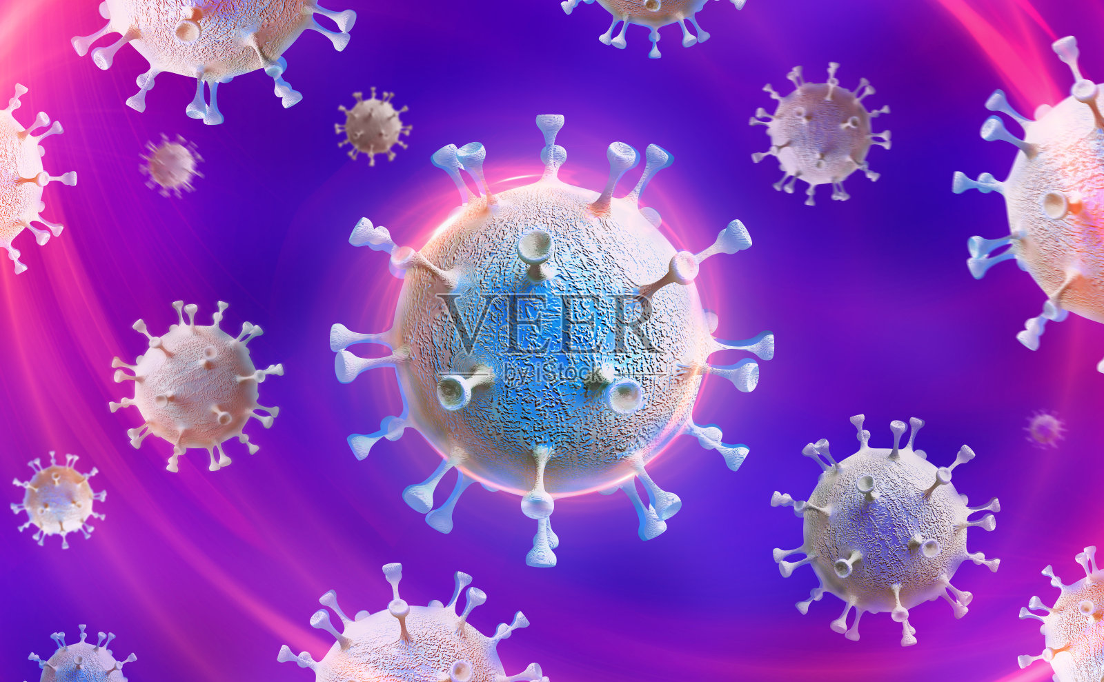 冠状病毒COVID-19病毒照片摄影图片