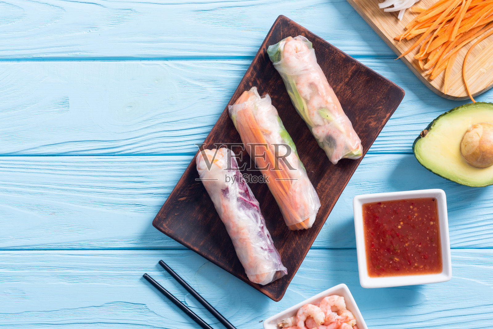 越南春卷照片摄影图片