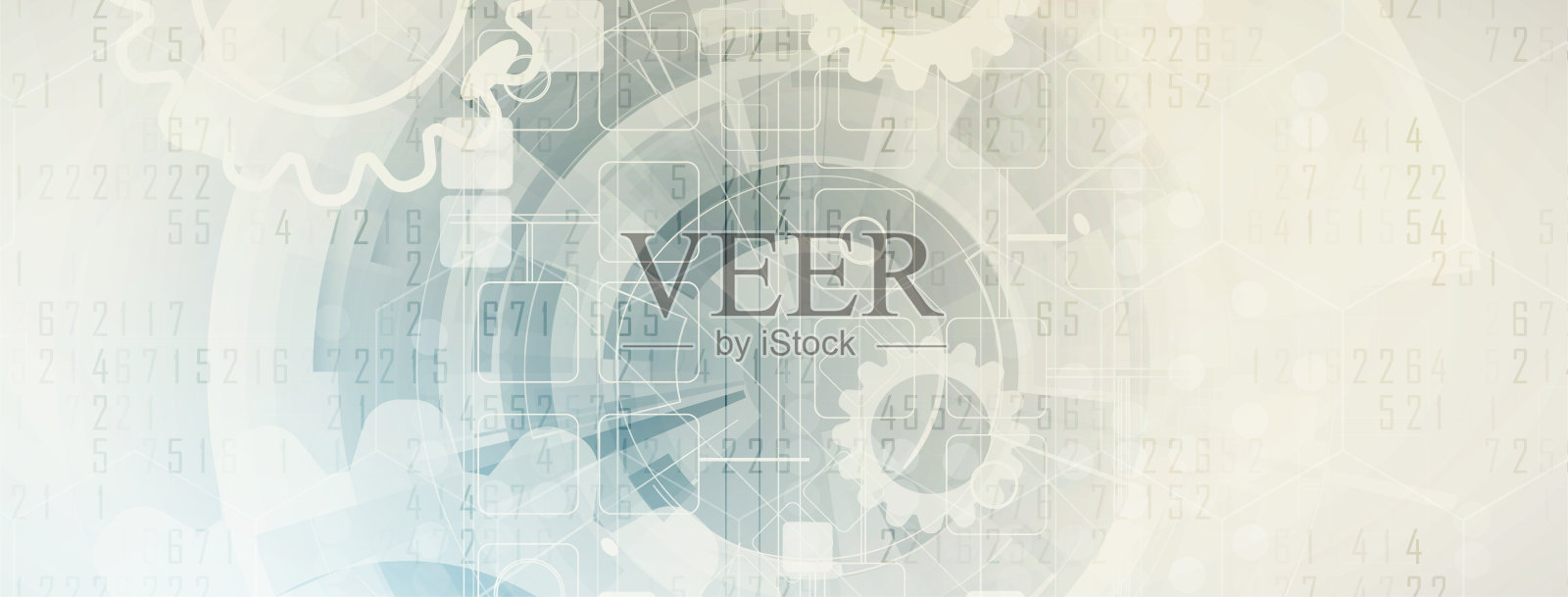 数字技术的世界。企业虚拟的概念。向量的背景插画图片素材