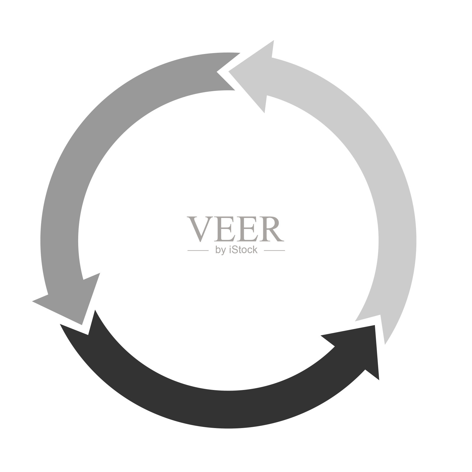 箭头在圆形的信息图表。用于图表、演示文稿和图表的模板符号。图形元素插画图片素材