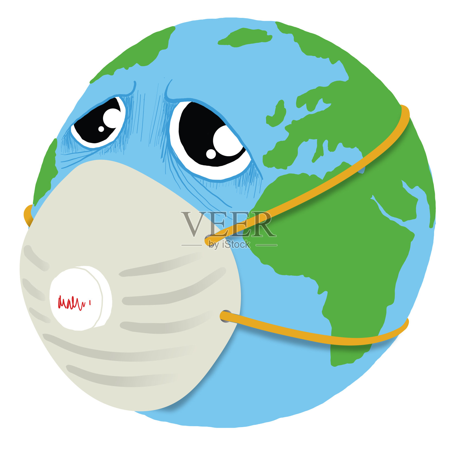 冠状病毒大流行插画图片素材