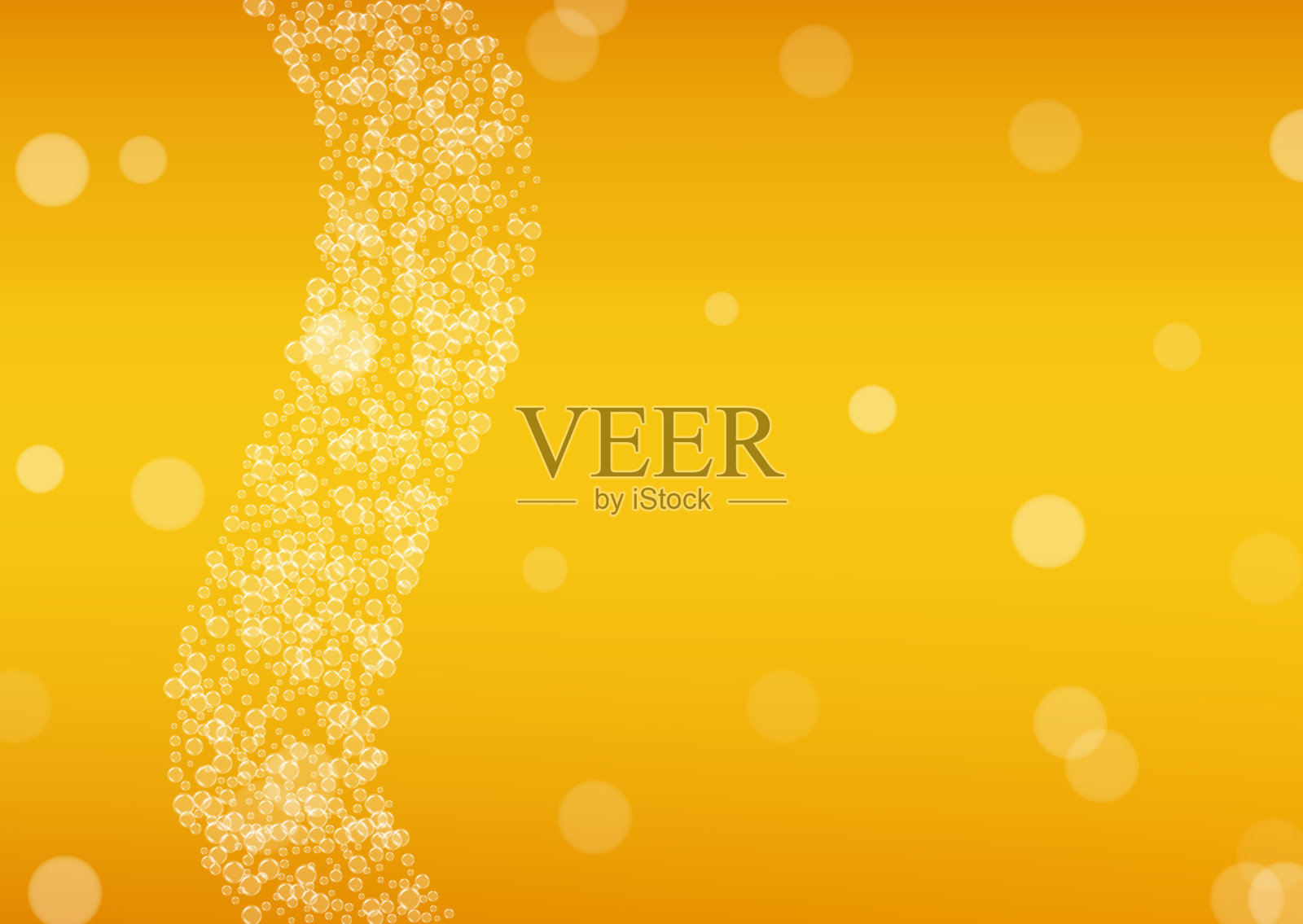 啤酒泡沫。工艺啤酒飞溅。啤酒节的背景。插画图片素材