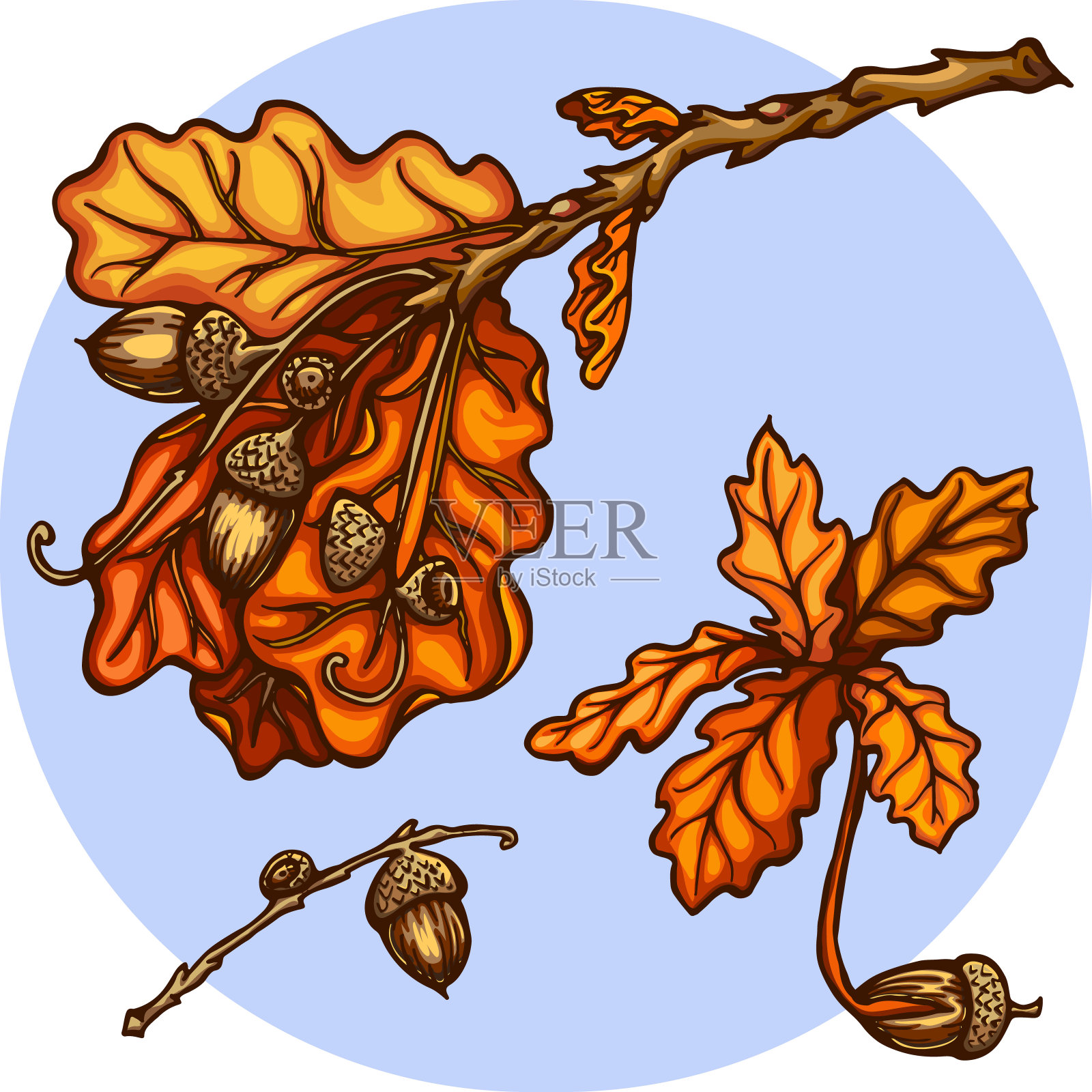 秋橡，矢元素设计元素图片