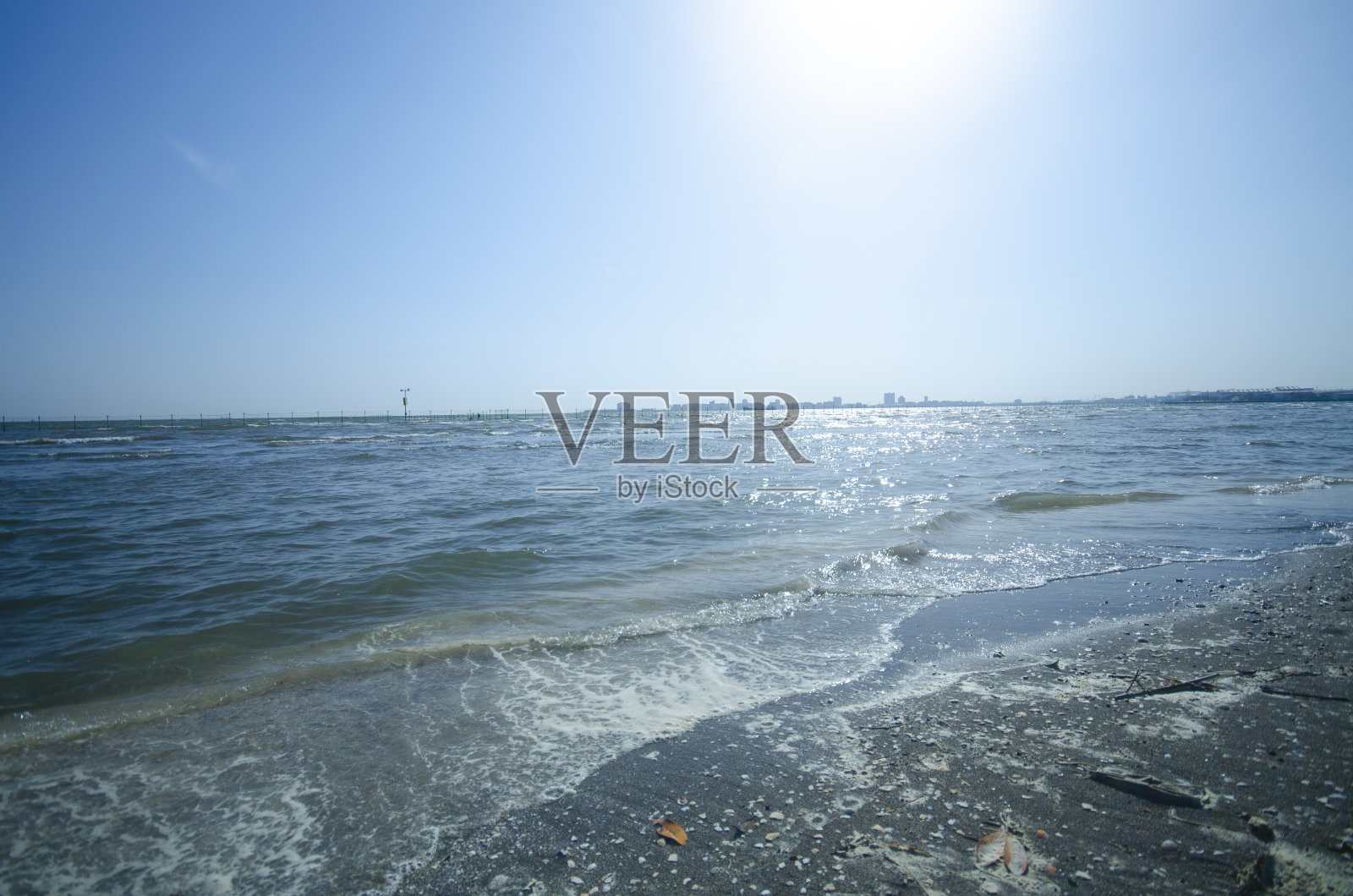 日本千叶美丽的船桥海边照片摄影图片