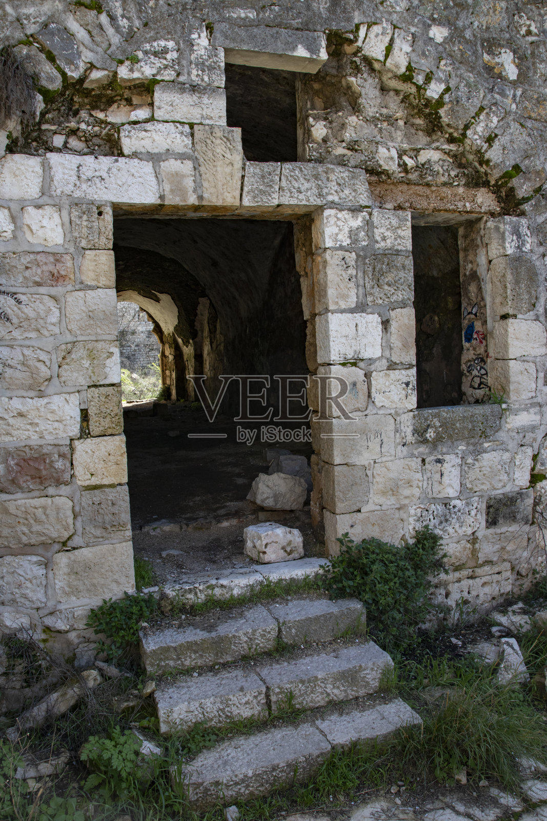 1948年被废弃的巴勒斯坦村庄照片摄影图片