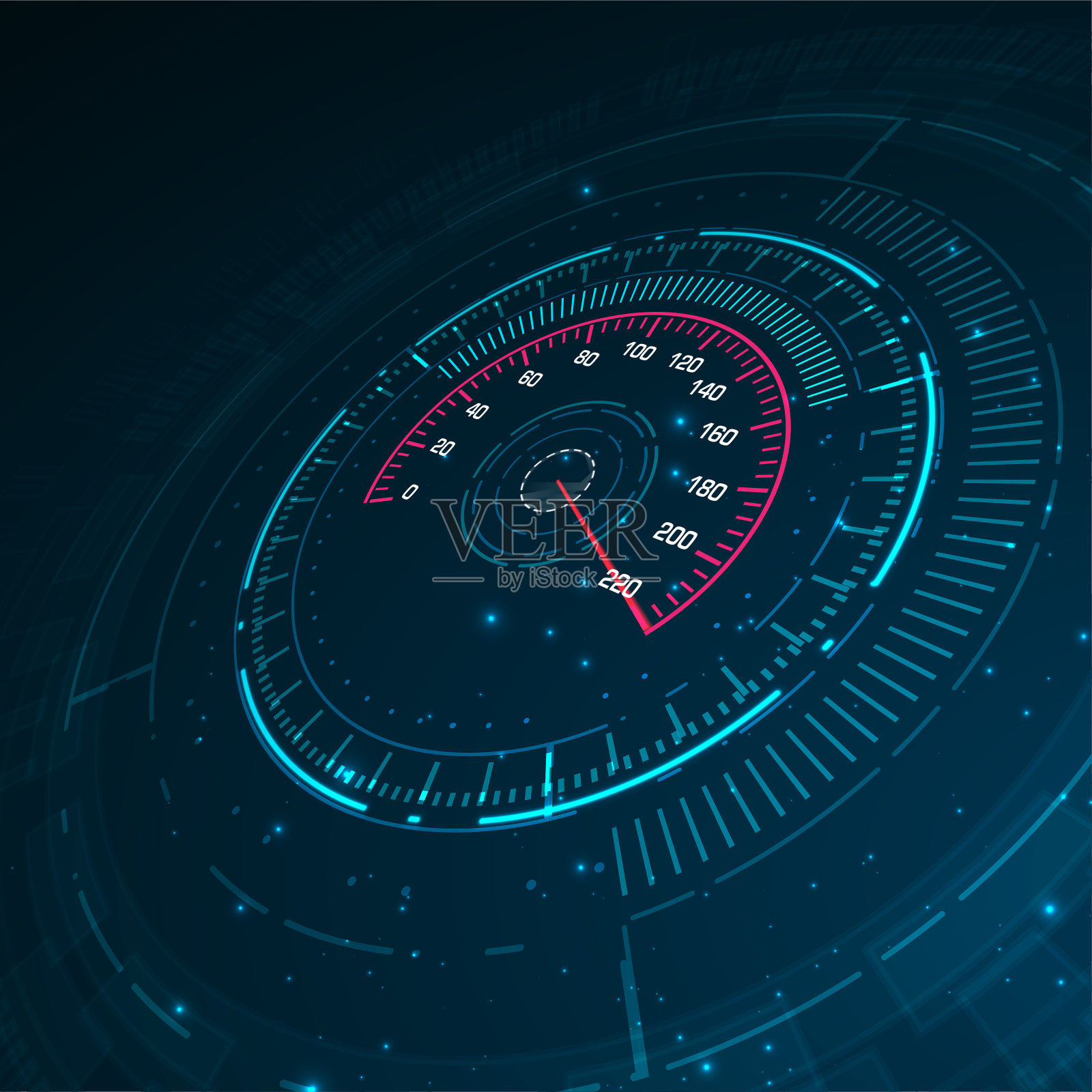 速度运动背景与速度计汽车插画图片素材