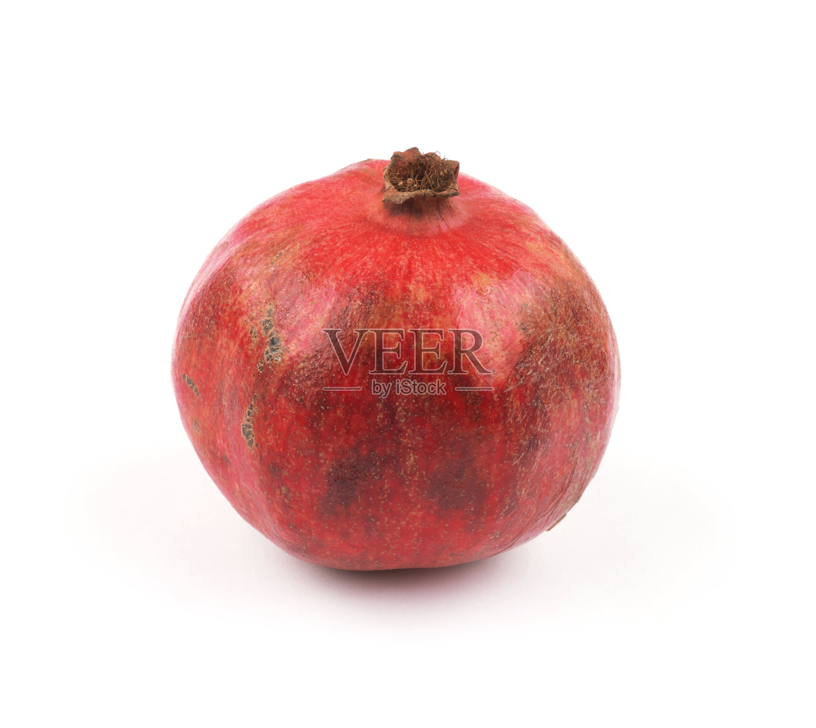 叶子孤立白色的石榴照片摄影图片