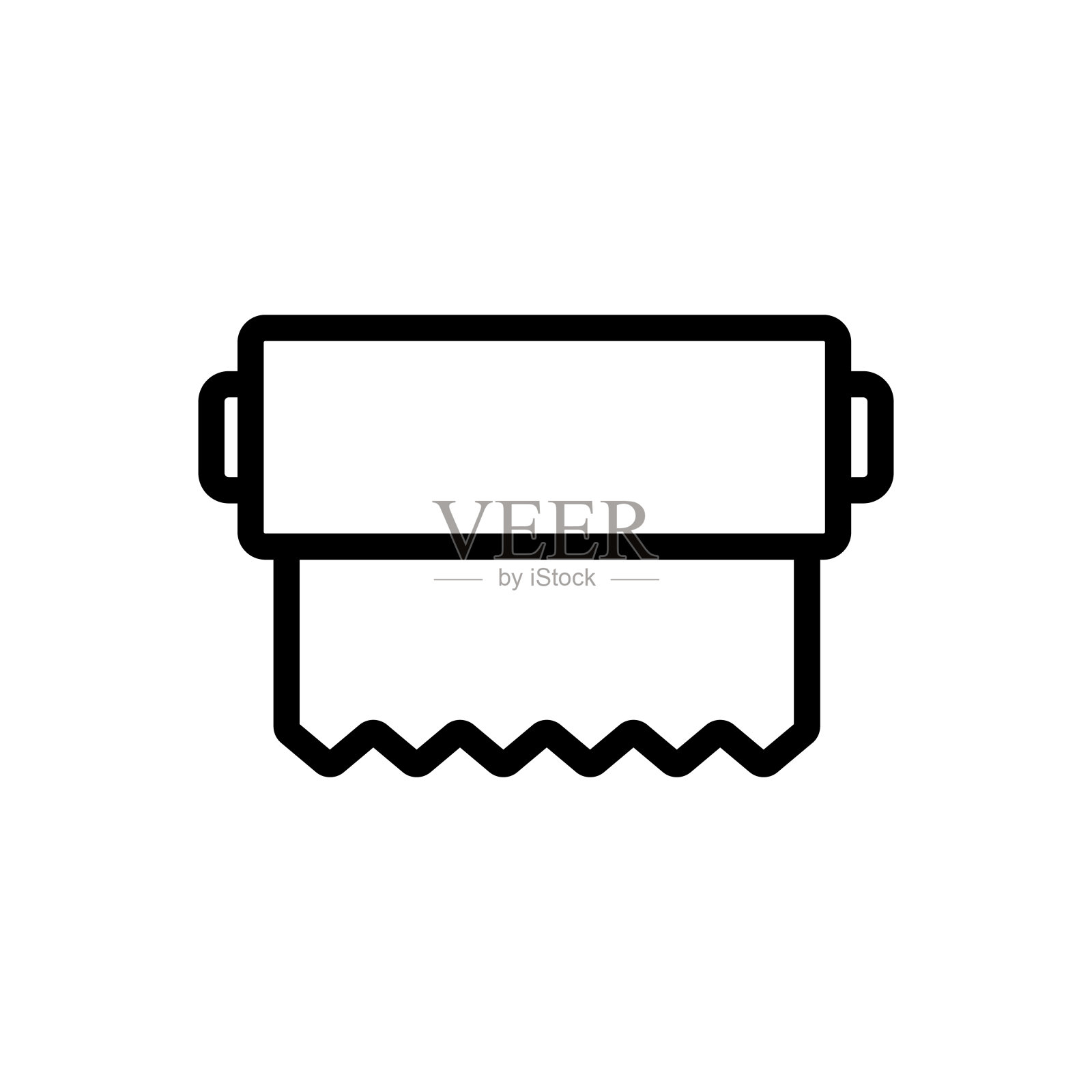 铝箔图标矢量轮廓插图图标素材