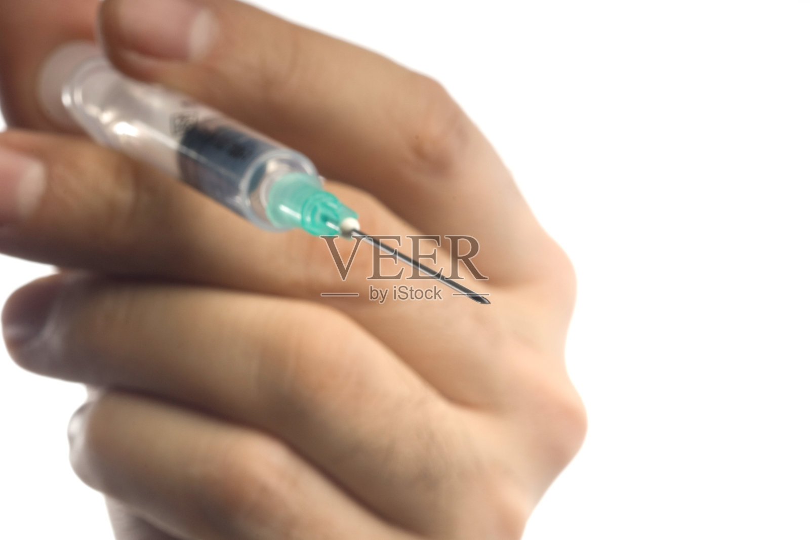 男医生手正在准备注射疫苗的白色照片摄影图片