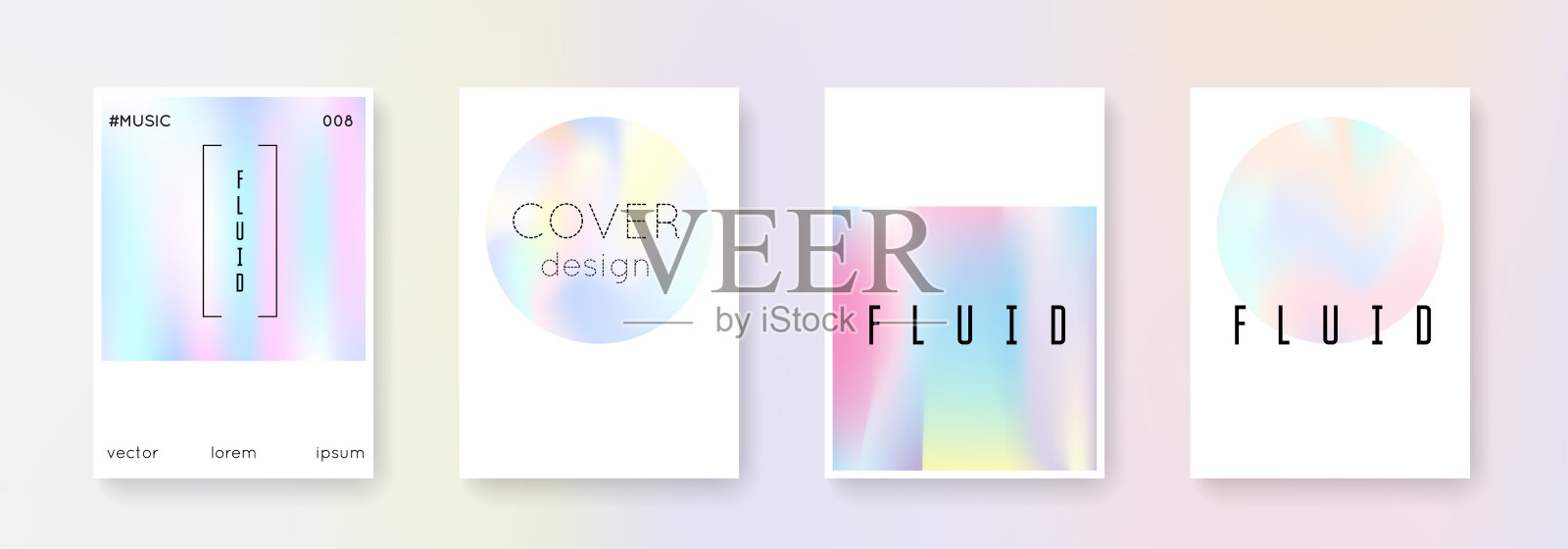 全息覆盖集。抽象的背景。插画图片素材