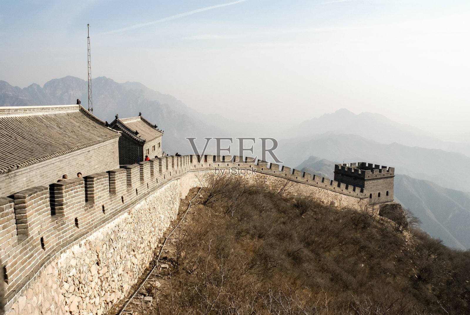 中国北京- 2009年1月29日:中国的长城照片摄影图片