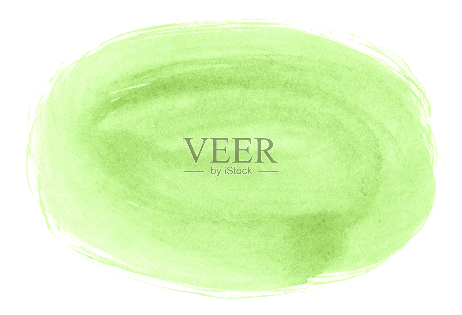 绿色粉彩水彩抽象背景，孤立的地方与离婚和边界。用于设计和装饰的老式手绘画。照片摄影图片