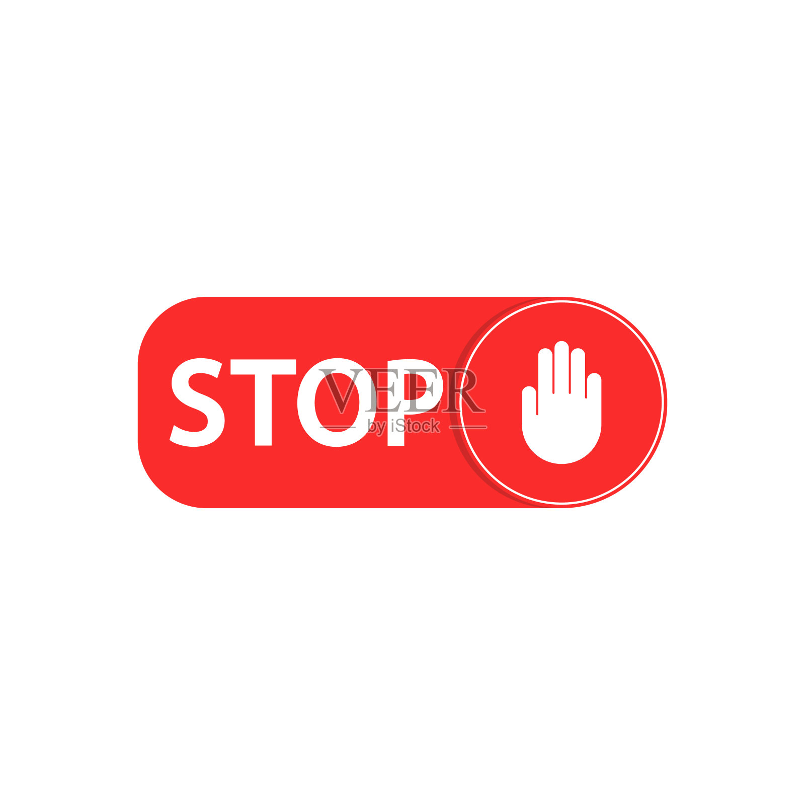 白色背景上没有恐慌图标。矢量图插画图片素材