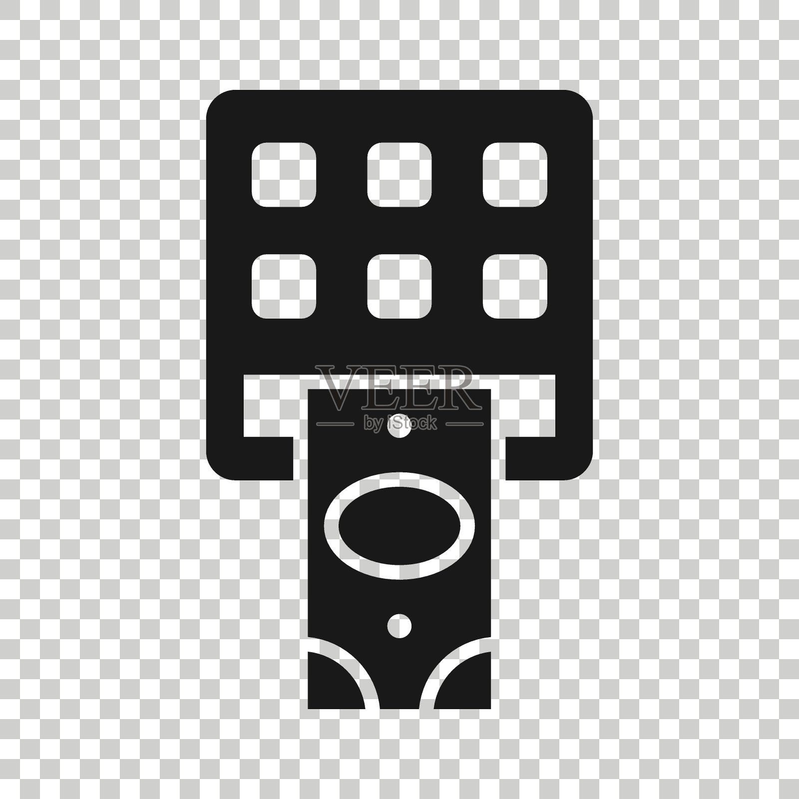 金钱ATM图标在平坦的风格。交换现金矢量插图在白色孤立的背景。钞票钞票经营理念。图标素材