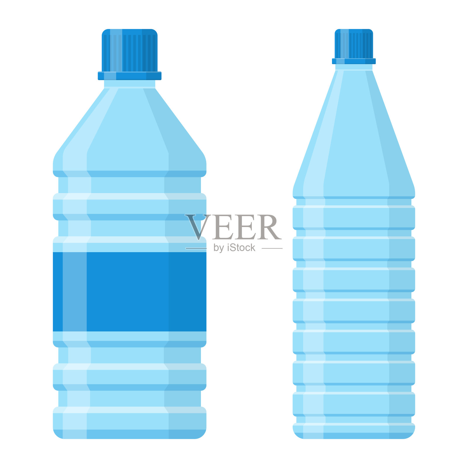 水瓶矢量设计插图孤立在白色的背景插画图片素材