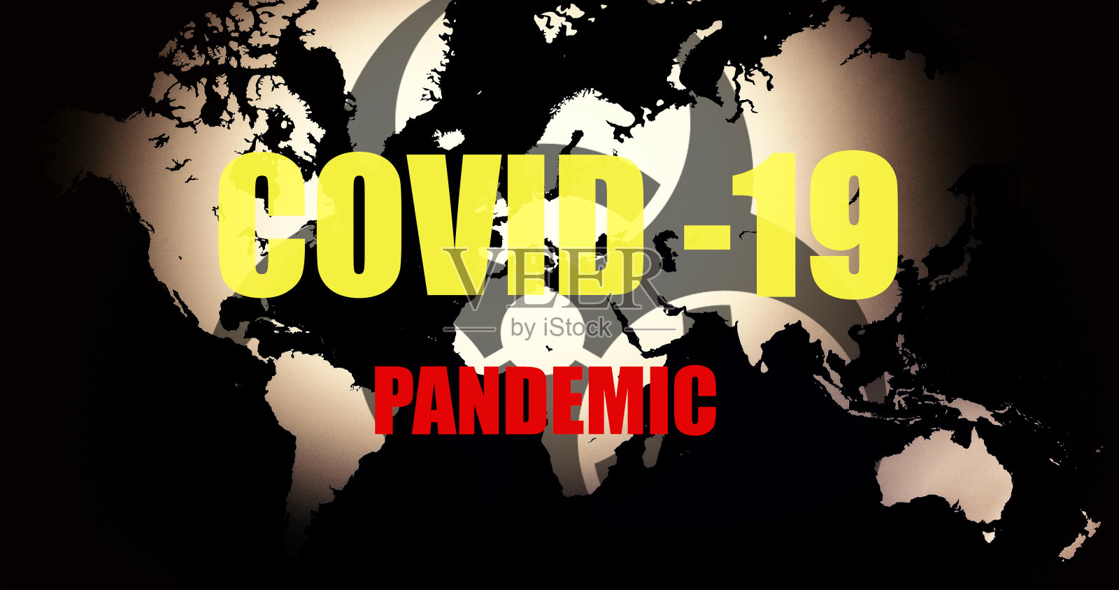 COVID-19流行的图形。照片摄影图片