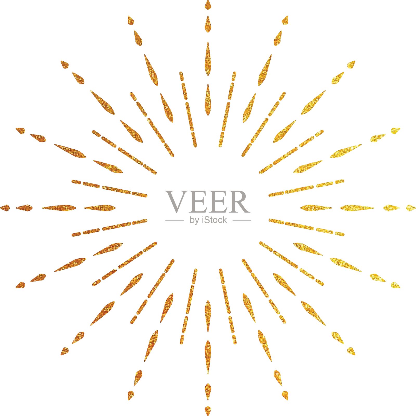 白色背景上美丽的圆圈。日射集孤立的白色背景。插画图片素材