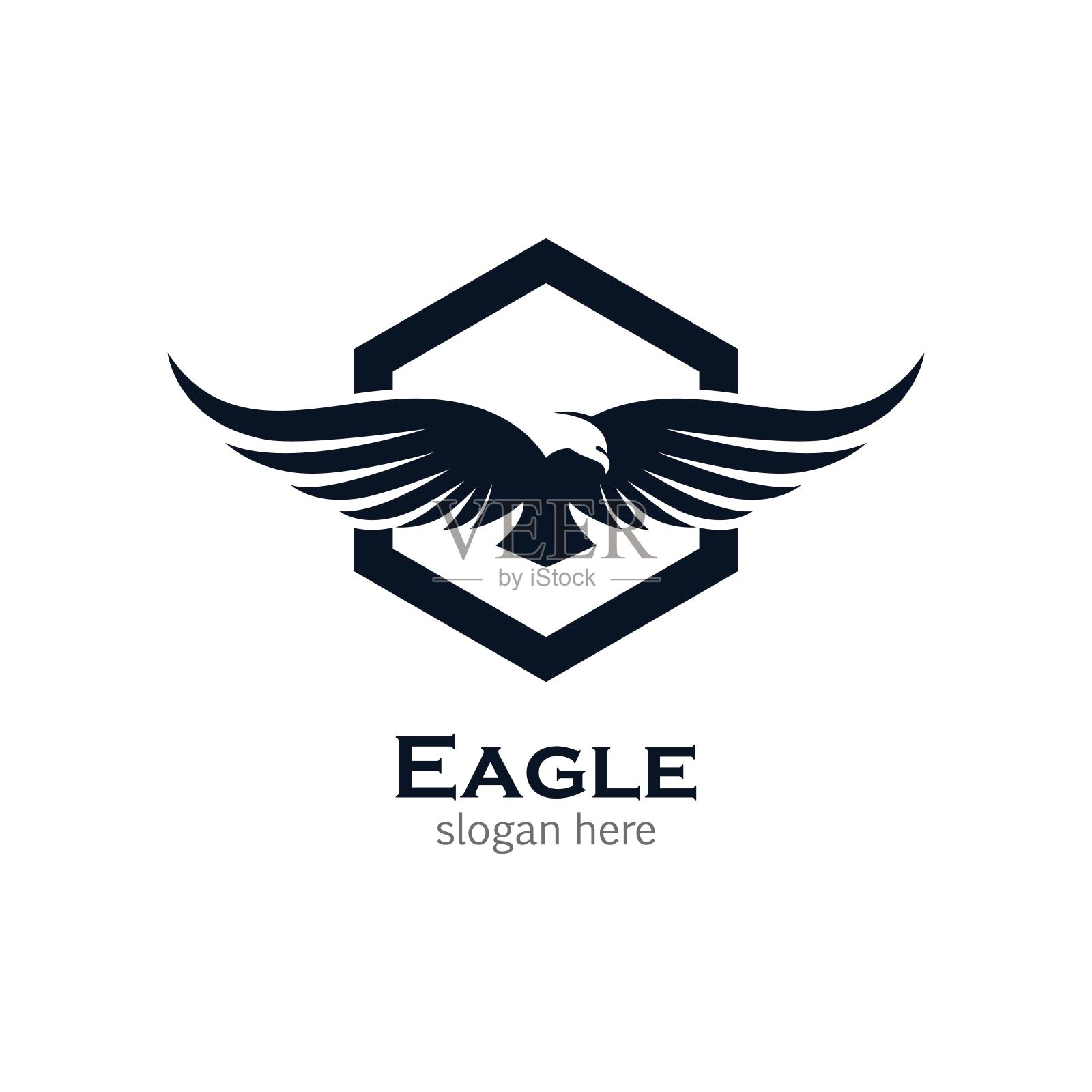 鹰矢量图标设计元素图片