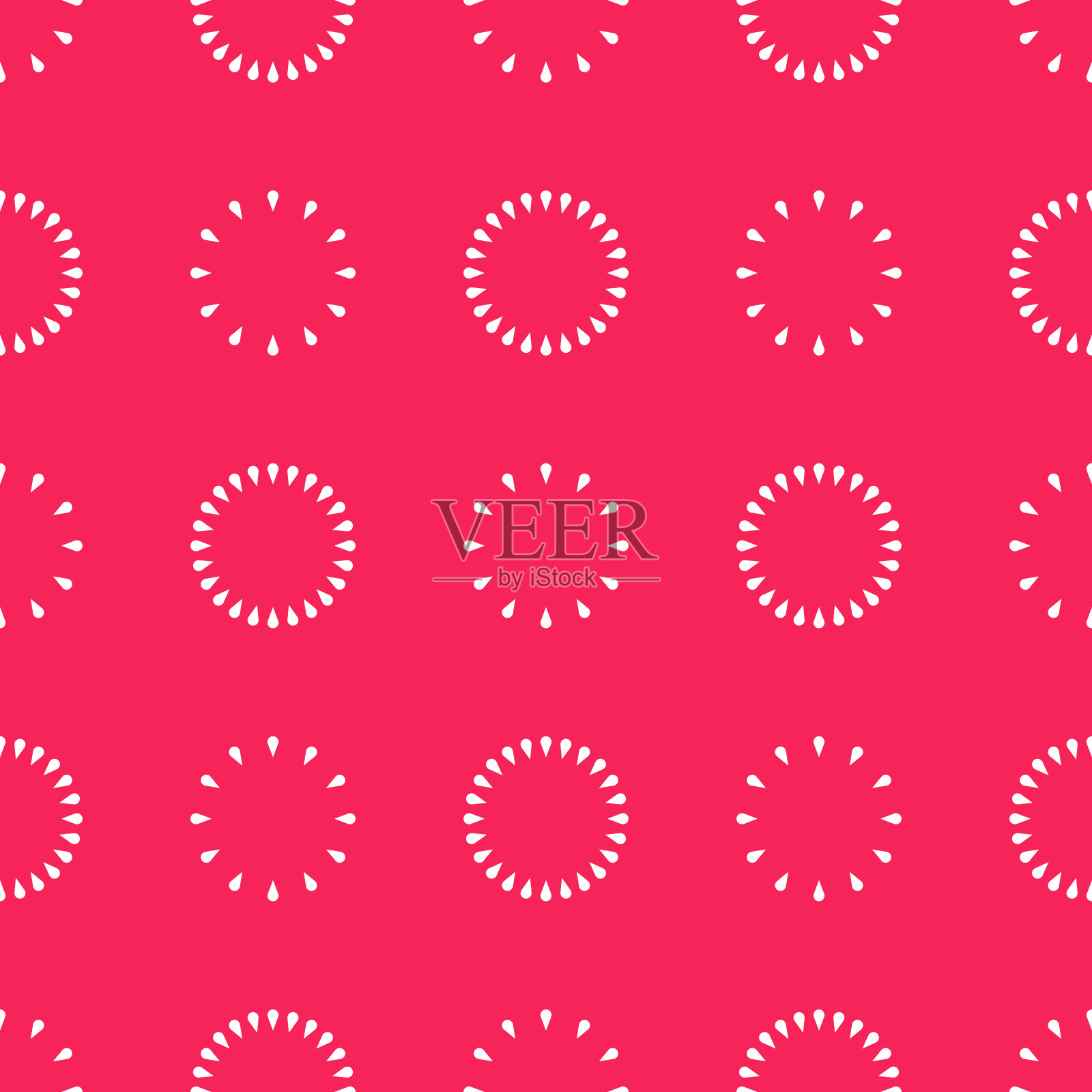 抽象的圆形无缝图案，几何的背景，优雅的点缀插画图片素材