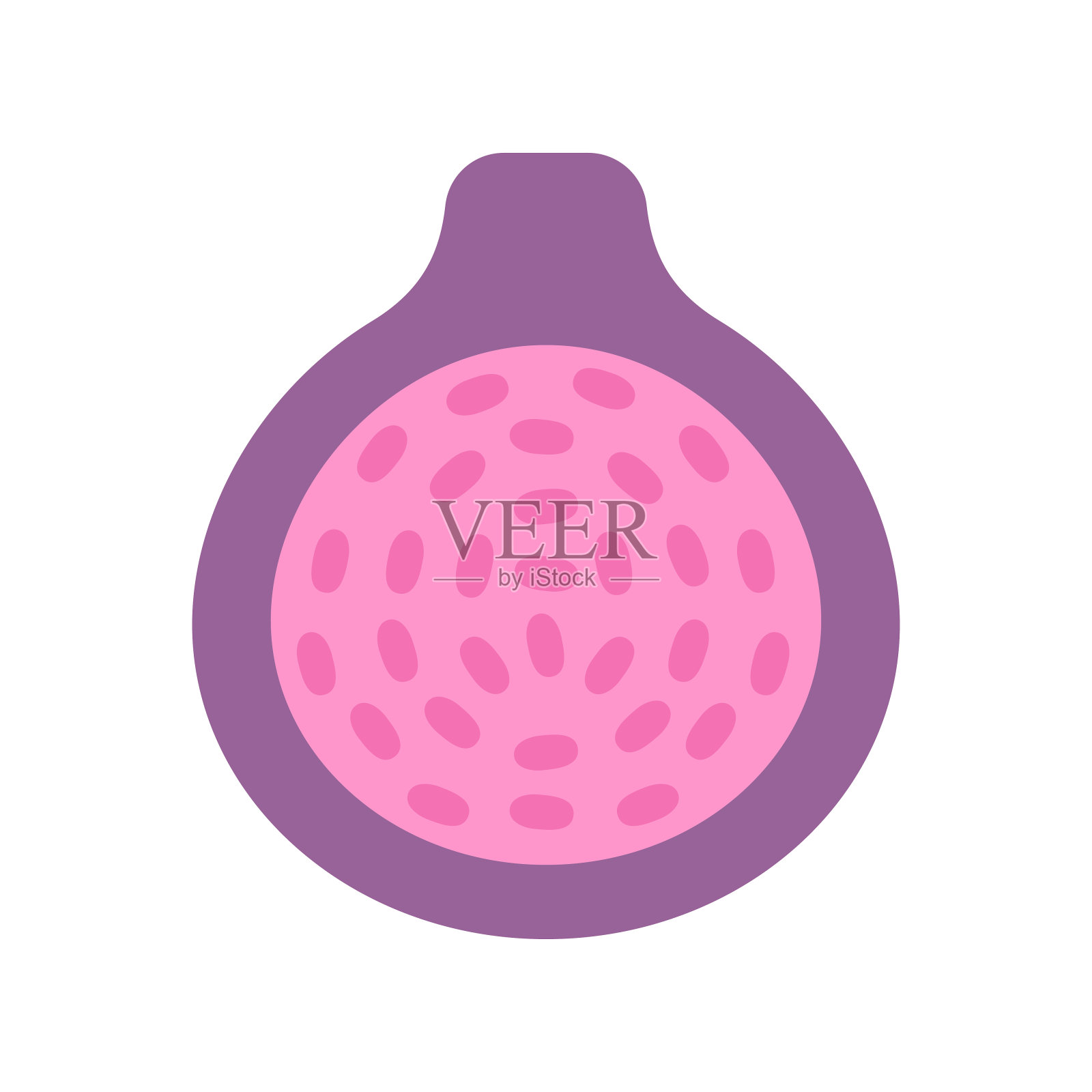 可爱的无花果水果，孤立的彩色矢量图标插画图片素材