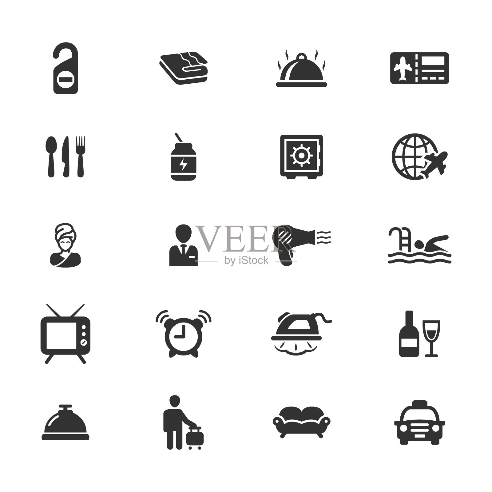 酒店的图标图标素材