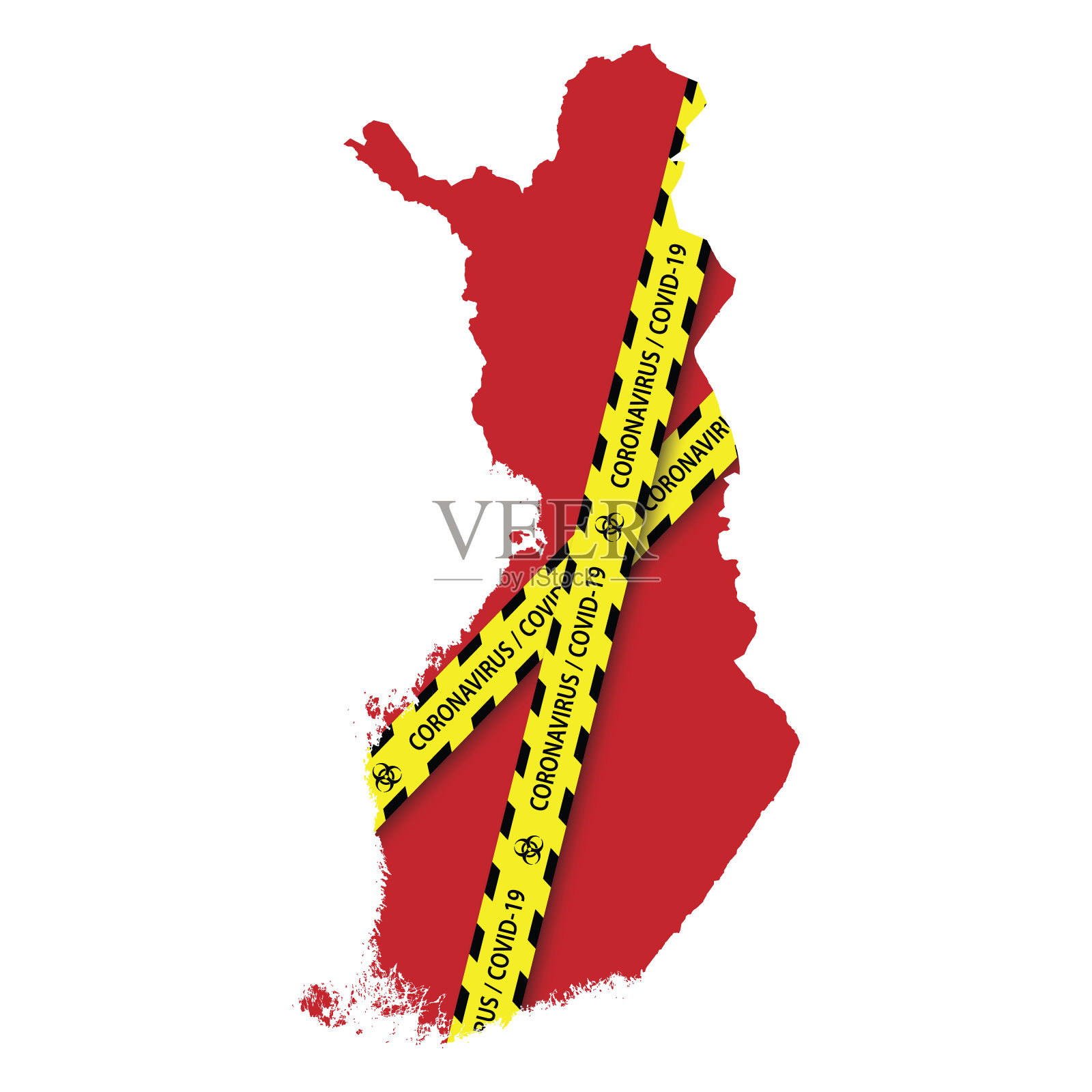 冠状病毒危险横幅插画图片素材