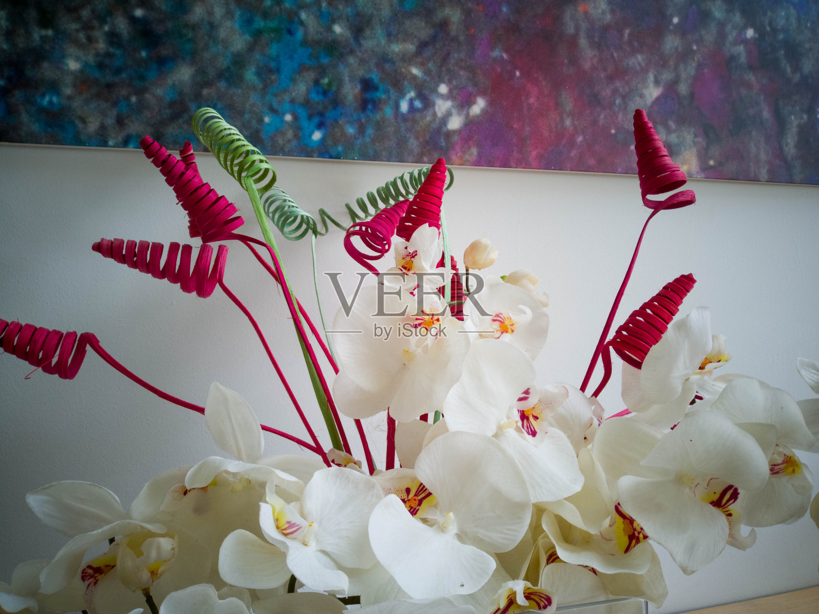 五颜六色的花组成照片摄影图片