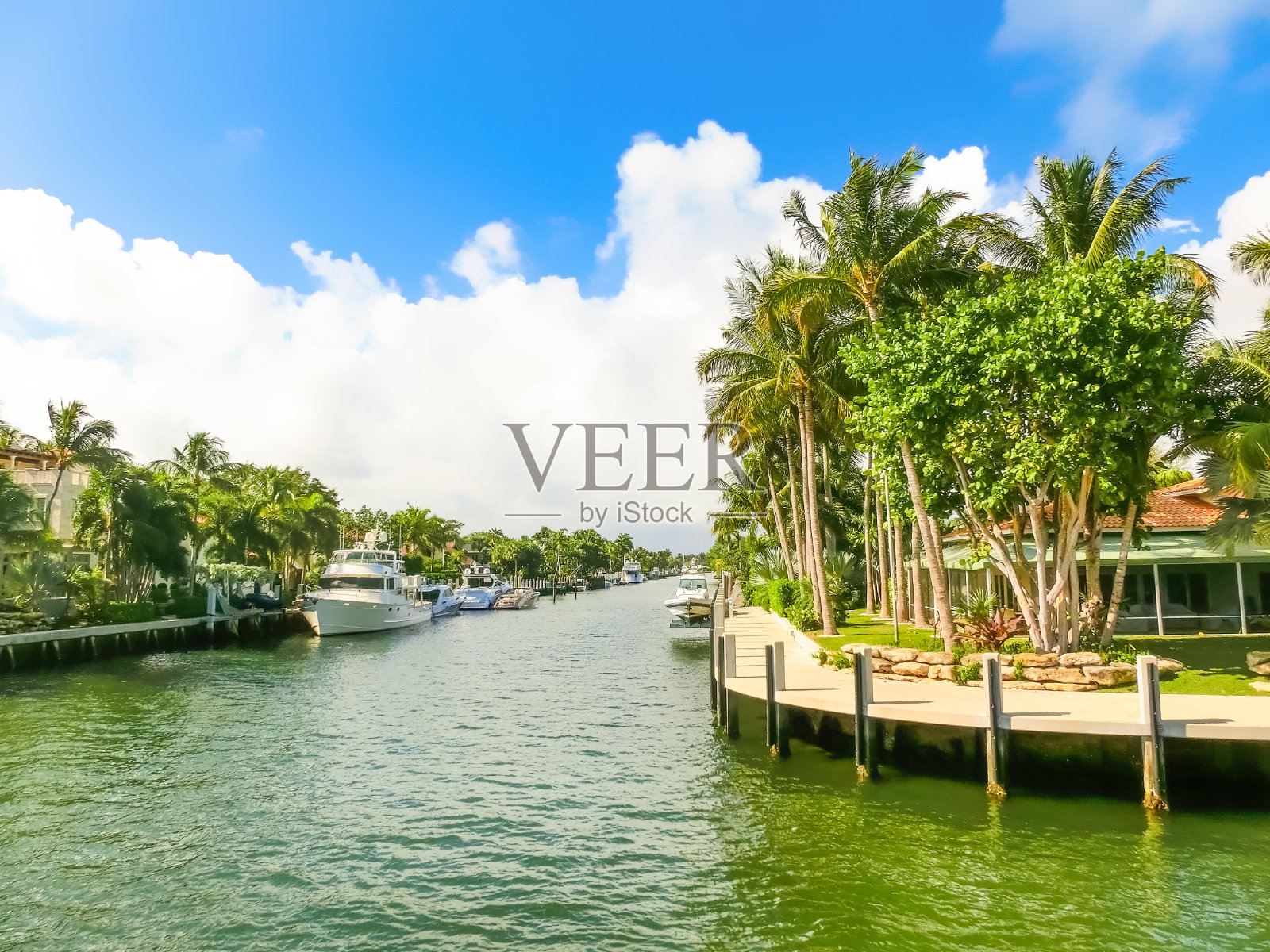 劳德代尔堡- 2019年12月11日:劳德代尔堡专属部分的豪华豪宅照片摄影图片