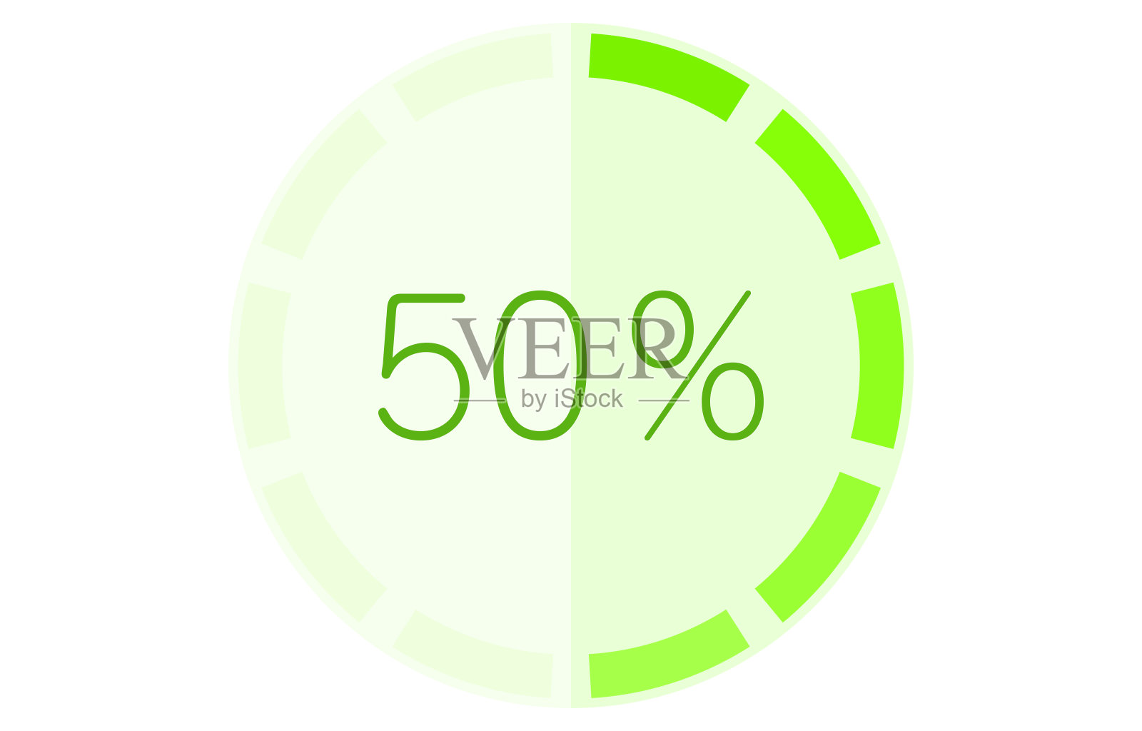 带记忆计的图形，绿色插画图片素材