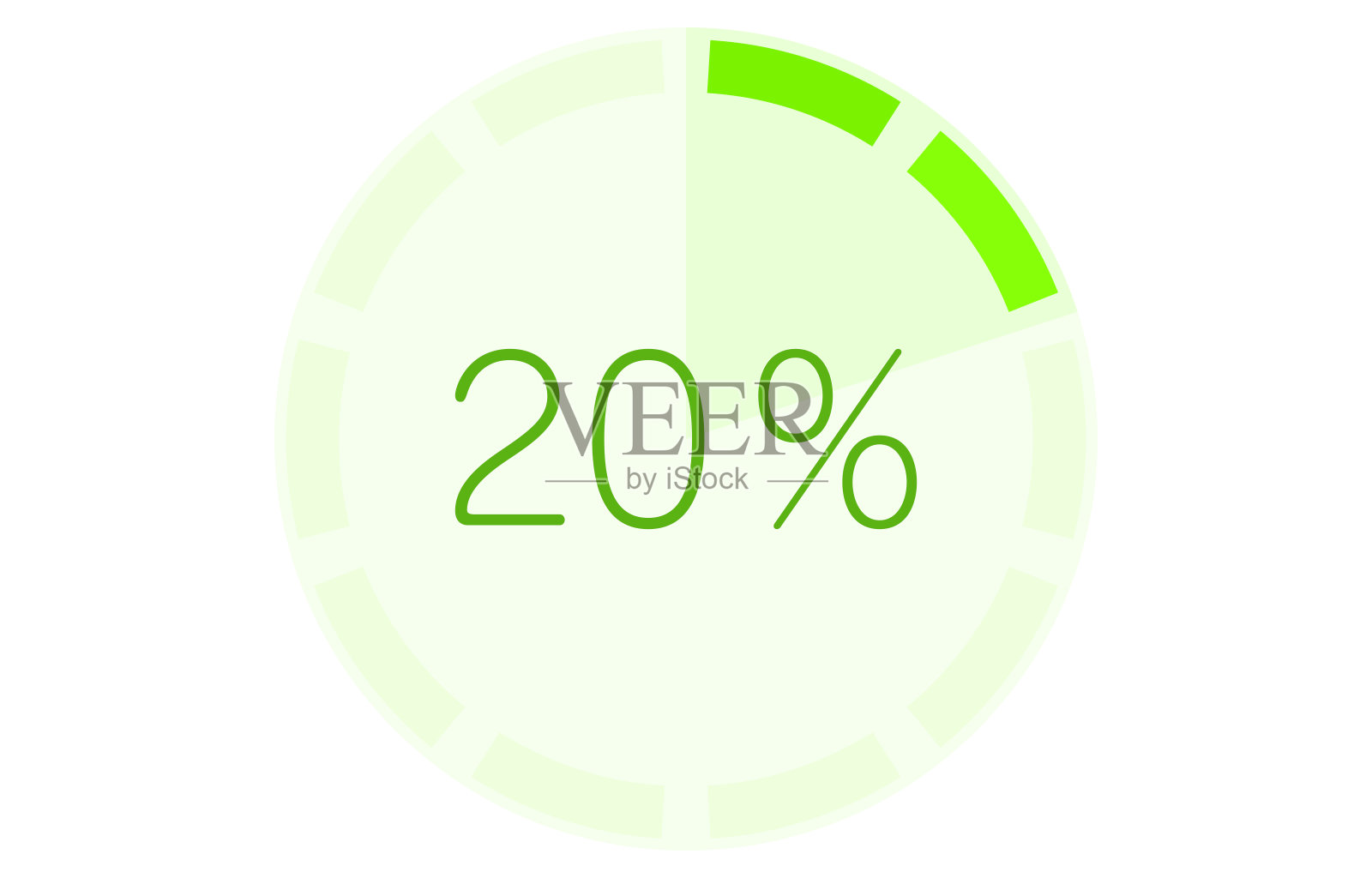 带记忆计的图形，绿色插画图片素材