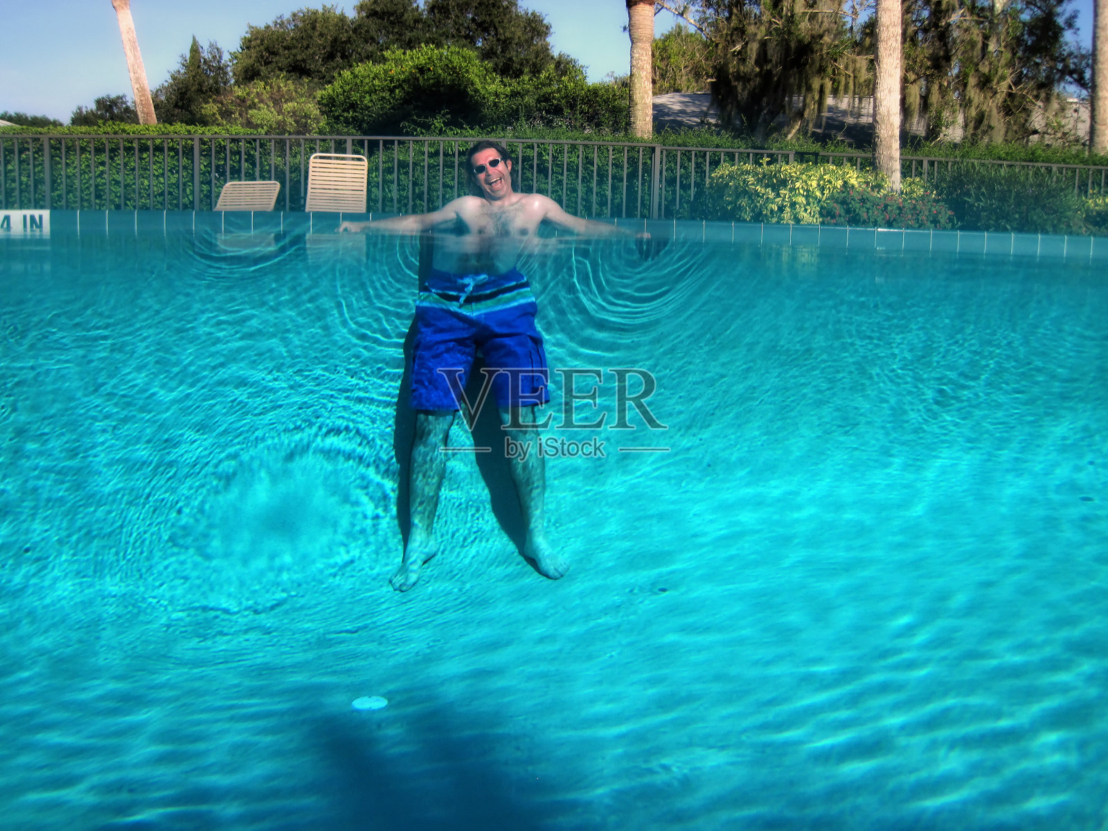 清凉夏日游泳池照片摄影图片