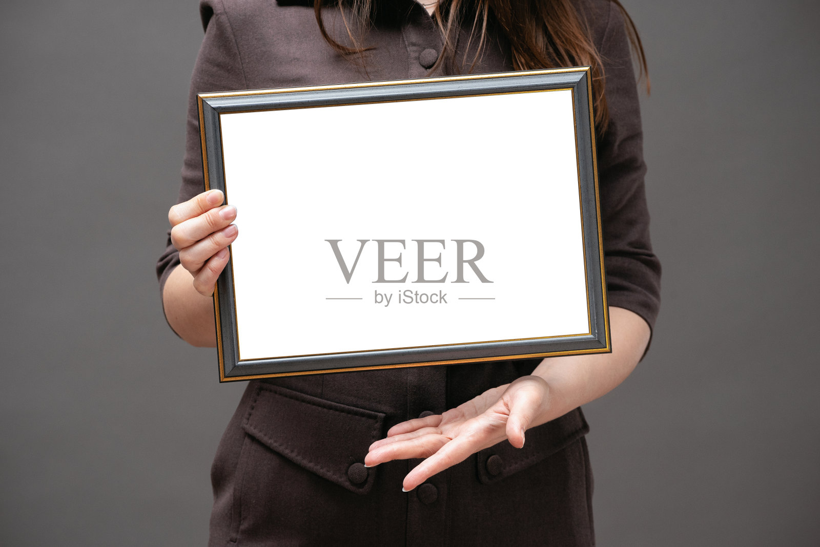 空白文凭证书模型。照片摄影图片