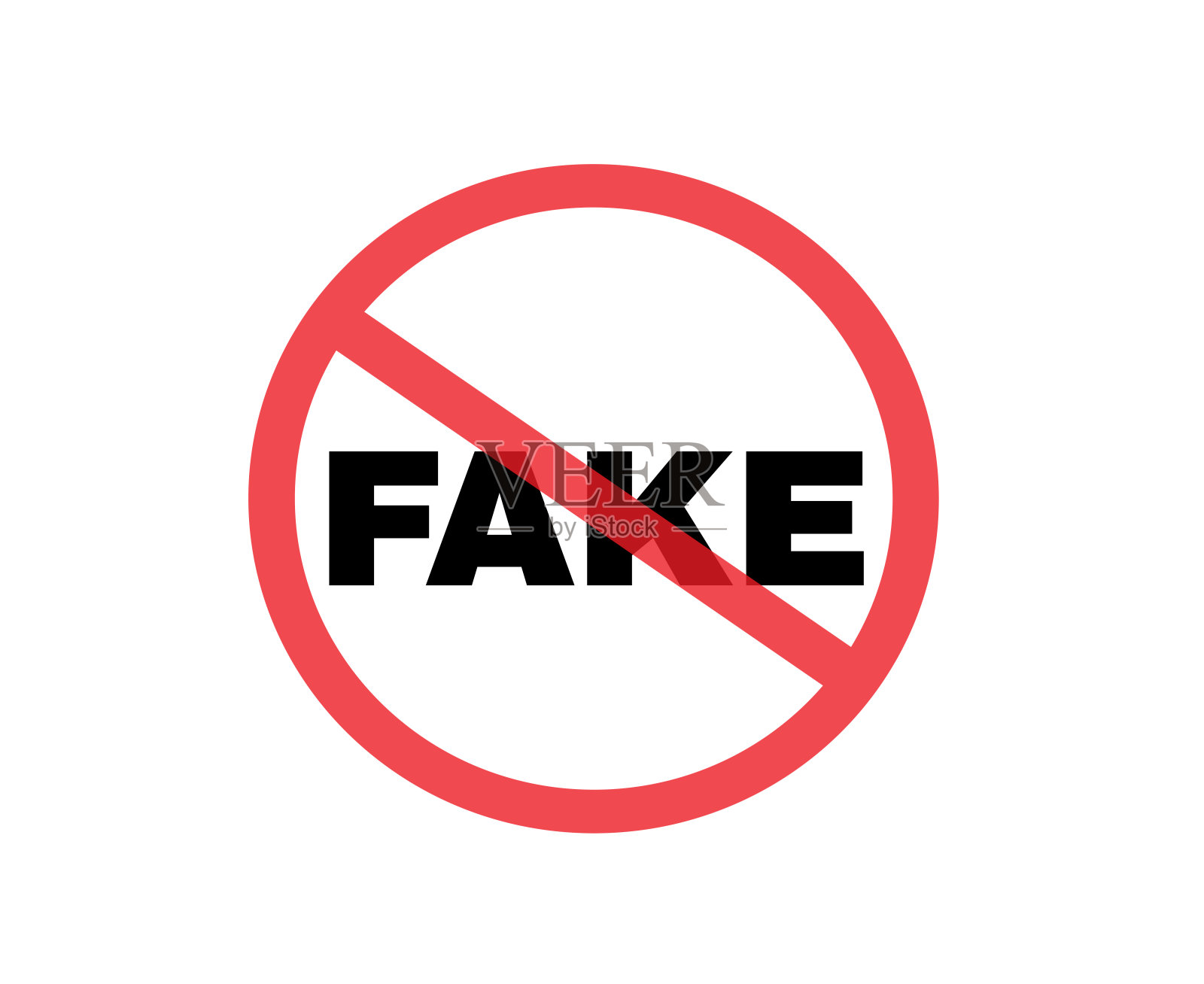 请勿伪造符号、符号背景、矢量插图。插画图片素材