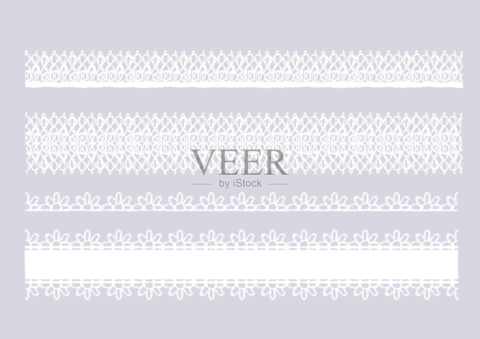 矢量插图的蕾丝织物插画图片素材