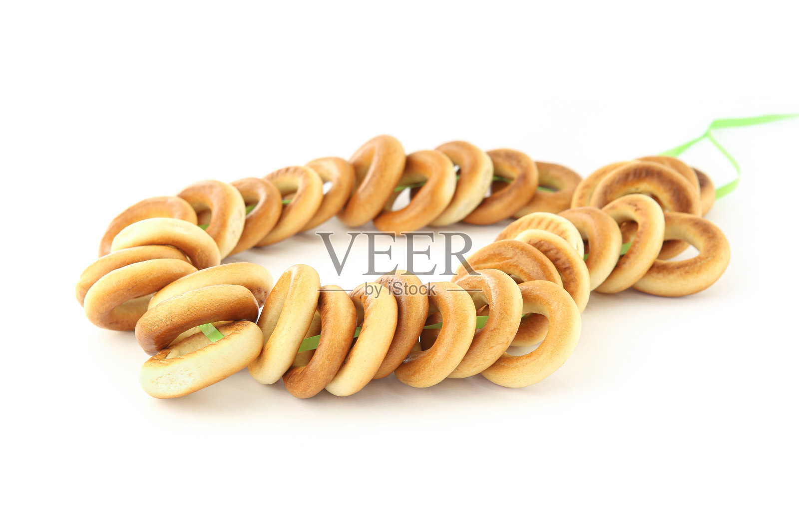 小百吉饼或巴兰基孤立在白色背景。照片摄影图片