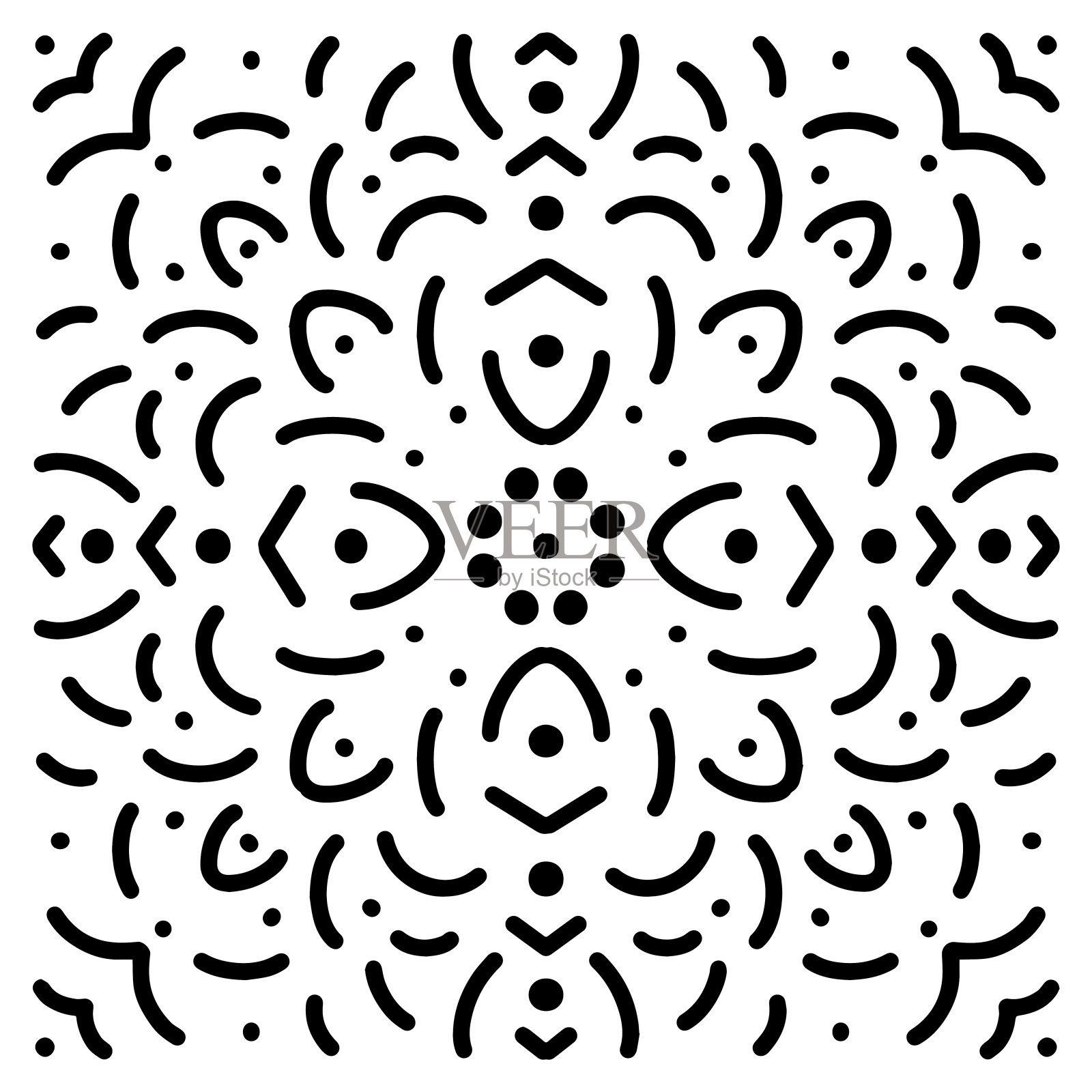 简单的曼荼罗插画图片素材