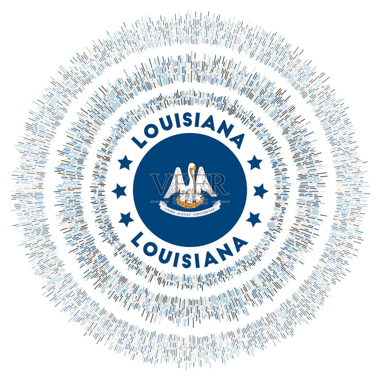 路易斯安那州的象征。插画图片素材