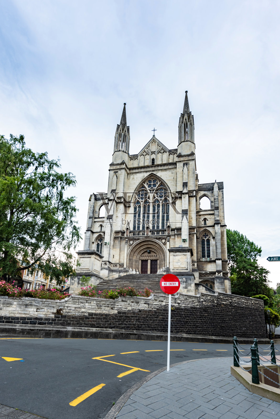 新西兰达尼丁的圣保罗大教堂照片摄影图片