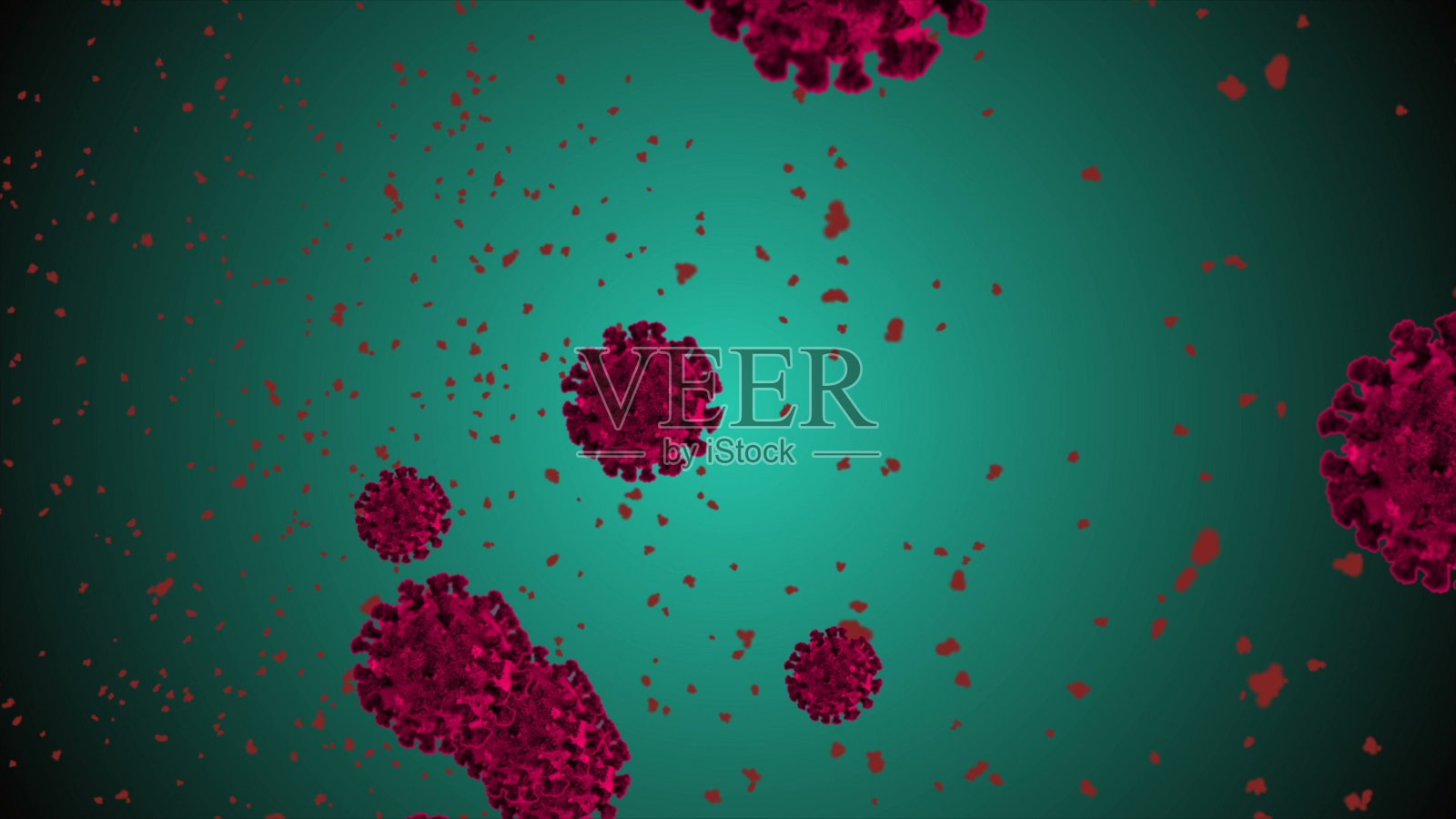 冠状病毒细菌插画图片素材