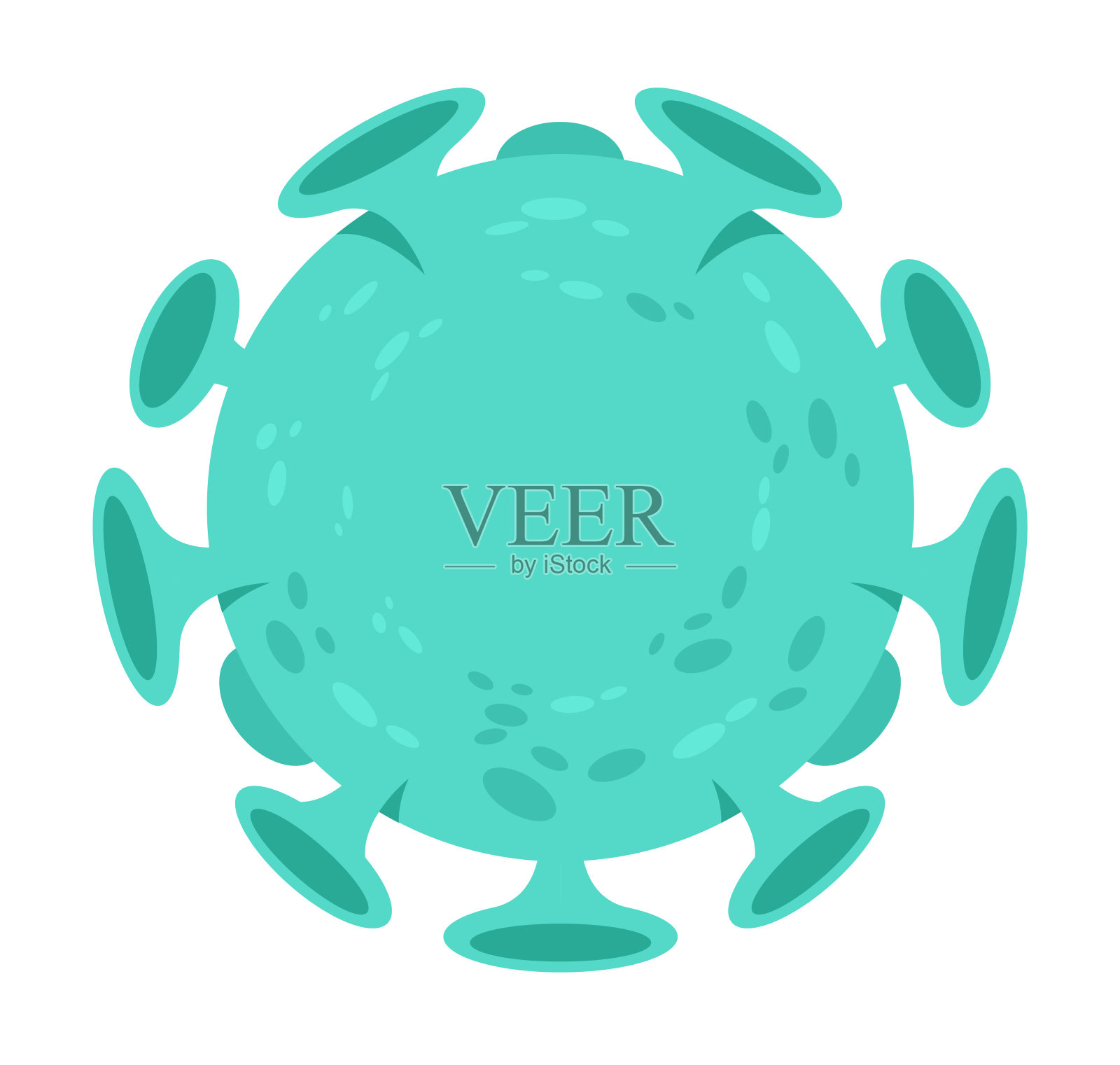 冠状病毒感染细菌插画图片素材