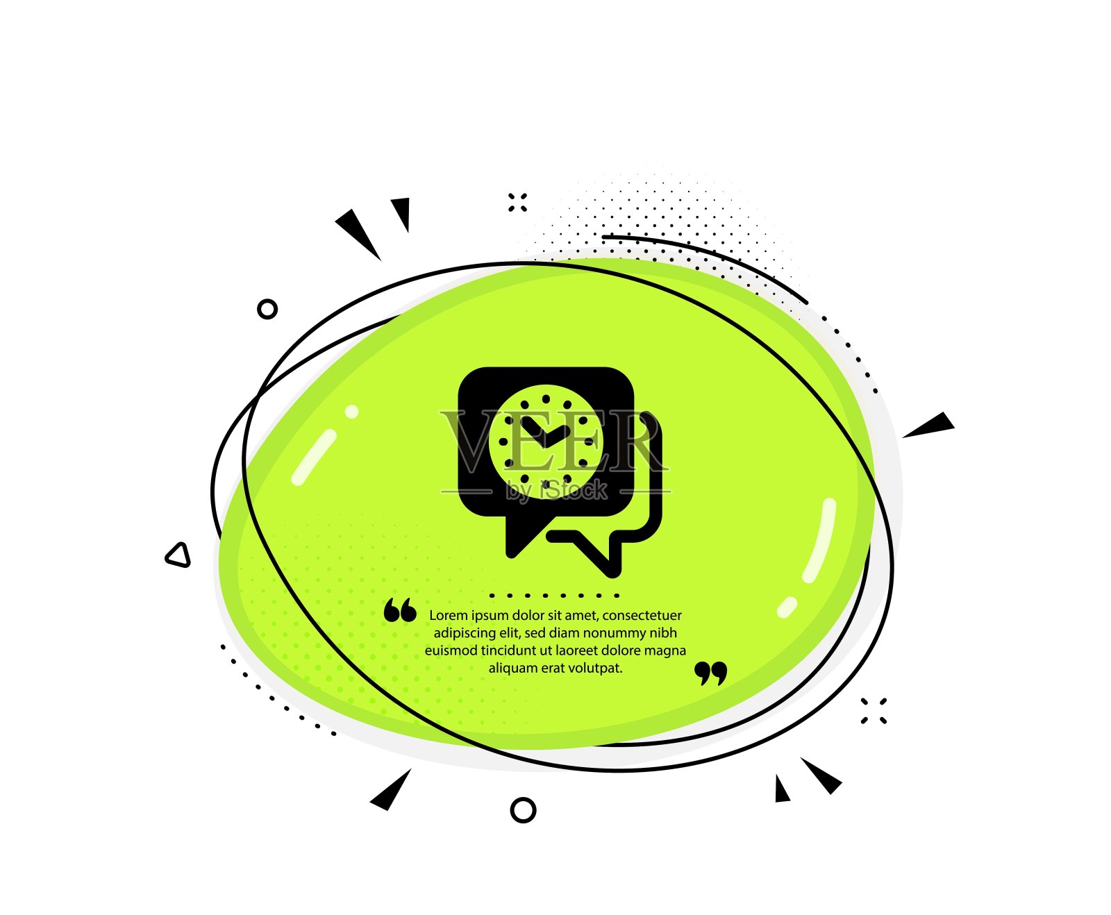 时间管理图标。钟看标志。最后期限。向量插画图片素材