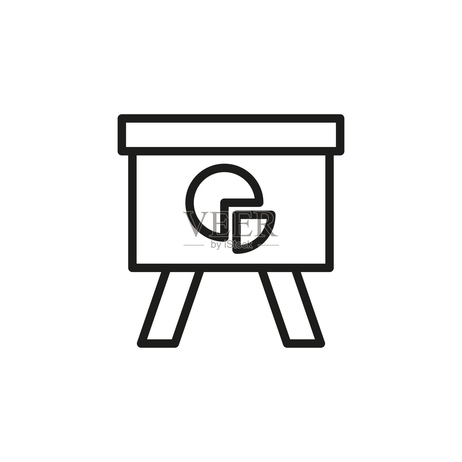 简单的统计线图标插画图片素材