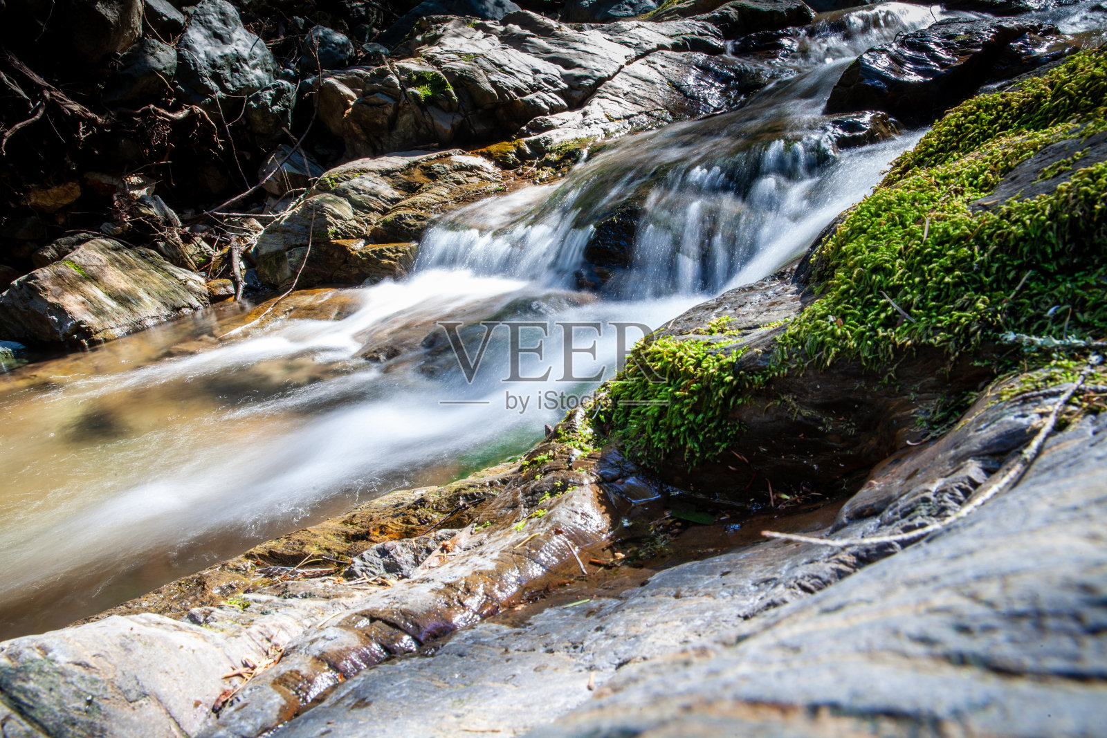小瀑布照片摄影图片