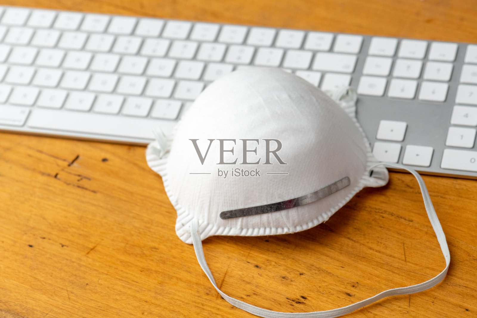 白色医疗面具照片摄影图片