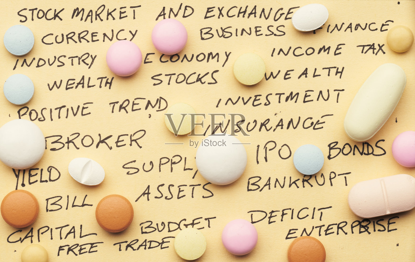 医疗保健和经济概念照片摄影图片