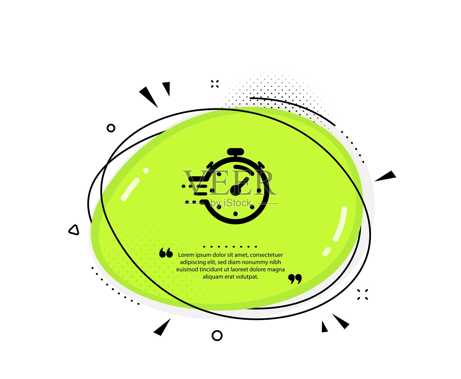 计时器图标。时间管理的迹象。秒表。向量插画图片素材