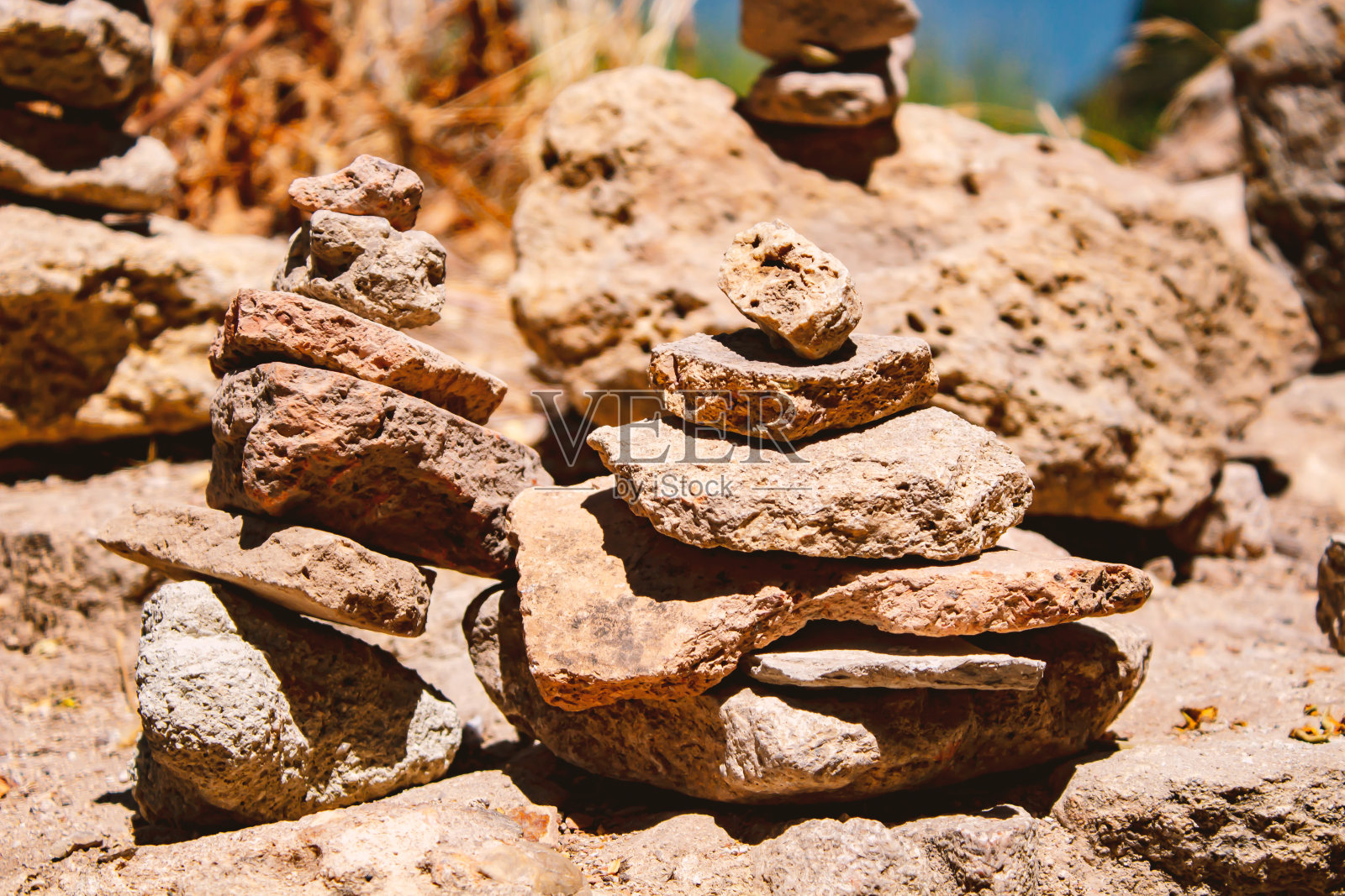 石头金字塔照片摄影图片