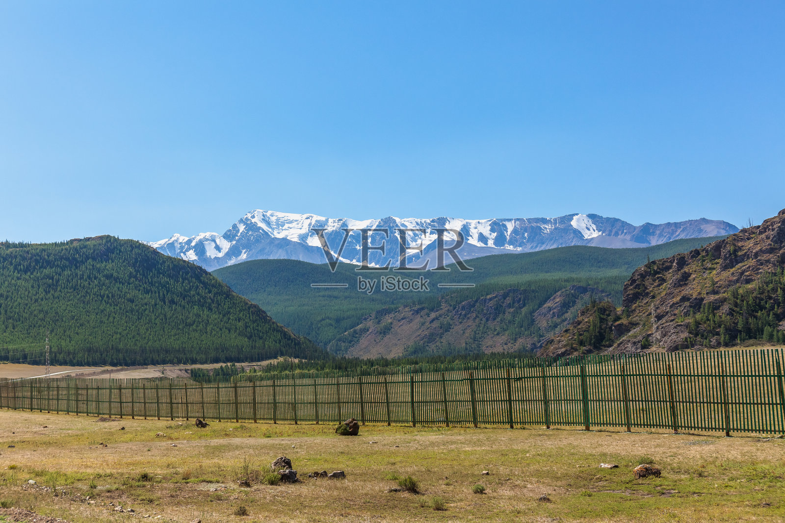 别鲁卡山的景色。俄罗斯。阿尔泰雪山。别鲁卡是西伯利亚的最高峰照片摄影图片